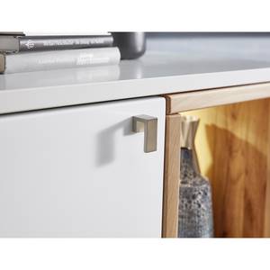 Credenza Cordelle I Incl. illuminazione - Bianco opaco / Faggio selvatico