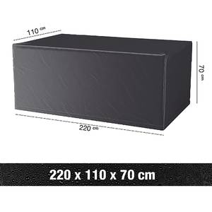Housse pour table rectangulaire L220 cm Gris - Matière plastique - 110 x 70 x 220 cm