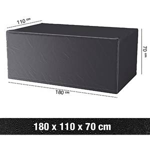 Housse pour table rectangulaire L180 cm Gris - Matière plastique - 110 x 70 x 180 cm