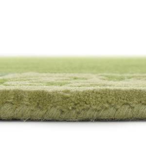 Wollen vloerkleed Ambadi 100% scheerwol - Groen - 70 x 140 cm