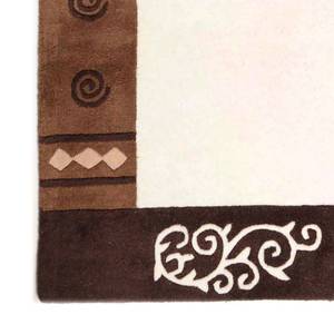 Wollen vloerkleed Ambadi 100% scheerwol - Beige - 120 x 180 cm