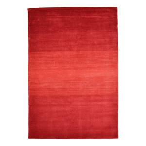 Tapis Wool Star Laine vierge / Polyester - Rouge - 70 x 140 cm