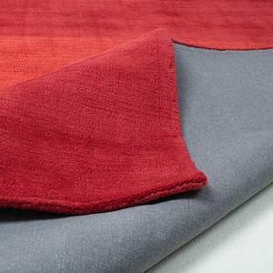 Wollen vloerkleed Wool Star scheerwol/polyester - Rood - 70 x 140 cm