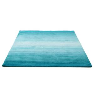 Tapis Wool Star Laine vierge / Polyester - Turquoise - 70 x 140 cm