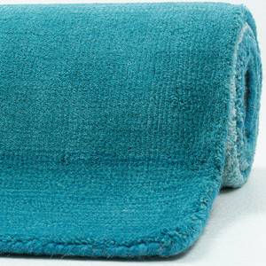 Tapis Wool Star Laine vierge / Polyester - Turquoise - 70 x 140 cm