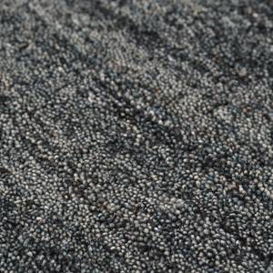 Laagpolig vloerkleed Manhattan textielmix - Antraciet - 90 x 160 cm