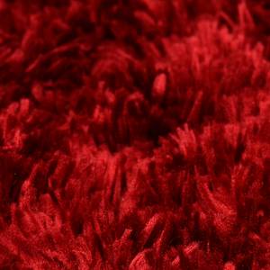 Hoogpolig vloerkleed Flokato textielmix - Rood - 190 x 290 cm