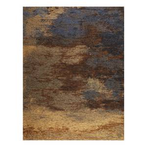 Laagpolig vloerkleed Kapstadt Cloud textielmix/latex - Goud - 80 x 150 cm
