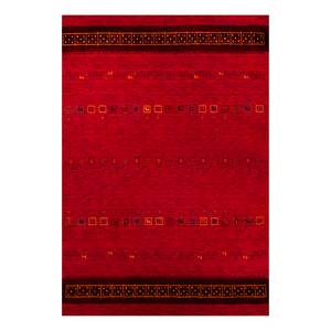 Tapis Lori Star I Laine vierge / Coton - Rouge - 190 x 290 cm