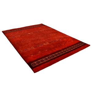 Tapis Lori Star I Laine vierge / Coton - Rouge - 140 x 200 cm