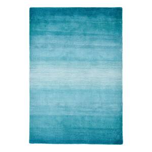 Wollen vloerkleed Wool Star scheerwol/polyester - Turquoise - 160 x 230 cm