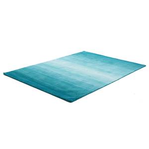 Wollen vloerkleed Wool Star scheerwol/polyester - Turquoise - 60 x 90 cm