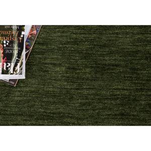 Kurzflorteppich Manhattan Schurwolle - Grün - 70 x 140 cm