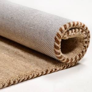 Kurzflorteppich Manhattan Schurwolle - Beige - 70 x 140 cm