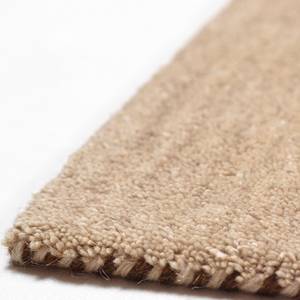 Kurzflorteppich Manhattan Schurwolle - Beige - 70 x 140 cm