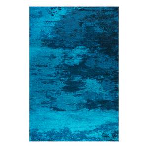 Laagpolig vloerkleed Kapstadt Cloud textielmix/latex - Turquoise - 120 x 180 cm