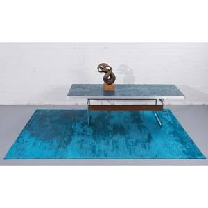 Tapis Kapstadt Cloud Tissu mélangé / Latex - Turquoise - 120 x 180 cm