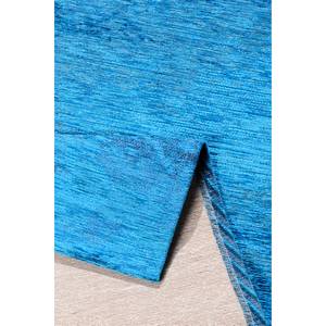Tapis Kapstadt Cloud Tissu mélangé / Latex - Turquoise - 120 x 180 cm