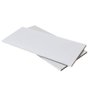 Tablettes d’étagères Bouville (lot de 2) Blanc - Bois manufacturé - 105 x 2 x 42 cm