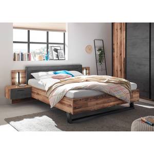 Struttura letto con comodini Gondeville Marrone - Materiale a base lignea - 289 x 96 x 215 cm