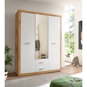 Armoire Morillon Imitation chêne Artisan / Blanc