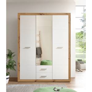 Armoire Morillon Imitation chêne Artisan / Blanc