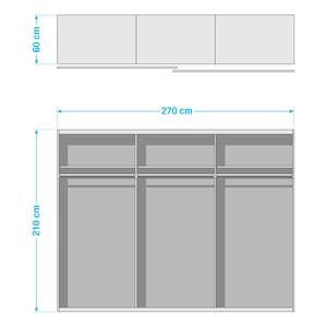 Armoire Lechelle Marron - Bois manufacturé - 270 x 210 x 60 cm