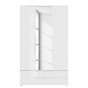 Drehtürenschrank Valsonne Weiß - Holzwerkstoff - 126 x 208 x 57 cm