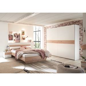 Struttura letto con comodini Bouville Bianco - Materiale a base lignea - 185 x 82 x 215 cm