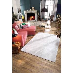 Tapis Powder Fibres synthétiques - Argenté - 85 x 155 cm