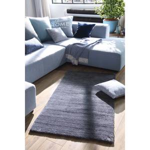 Tapis Powder Fibres synthétiques - Anthracite - 65 x 135 cm