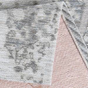 Laagpolig vloerkleed Fine Lines textielmix - Zilver - 140 x 200 cm