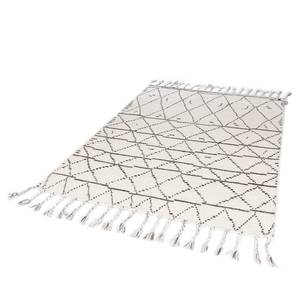 Tapis Vintage Nomad Laine / Coton - Naturel - 65 x 135 cm