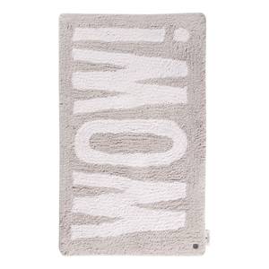 Badmat Cotton Design WOW katoen - lichtgrijs - 70 x 120 cm