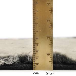 Vloerkleed Furry I kunstvezels - Lichtbruin - 60 x 135 cm