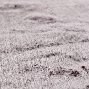 Tapis en fourrure synthétique Furry I Fibres synthétiques - Rose - 60 x 135 cm