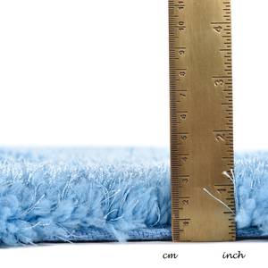 Tapis épais Soft I Fibres synthétiques - Bleu clair - 65 x 135 cm