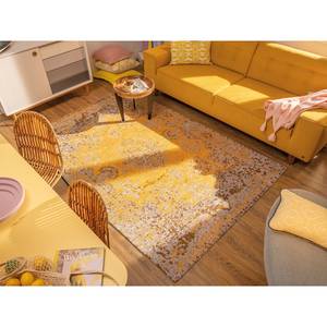 Tapis de couloir Funky Orient Kirman Tissage à plat - Jaune - 60 x 230 cm