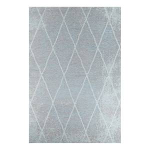 Kurzflorteppich Fine Lines Mischgewebe - Hellblau - 140 x 200 cm
