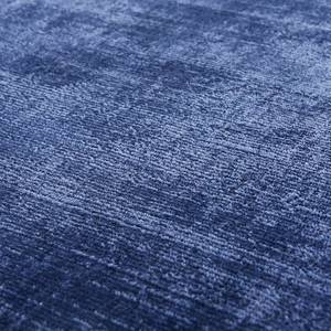 Laagpolig vloerkleed Shine viscose - Blauw - 85 x 155 cm