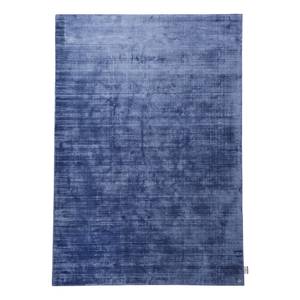 Laagpolig vloerkleed Shine viscose - Blauw - 190 x 290 cm