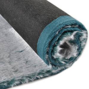Tapis en fourrure synthétique Furry I Fibres synthétiques - Turquoise - 180 x 280 cm