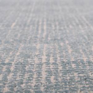 Wollen vloerkleed Groove I textielmix - Turquoise - 85 x 155 cm