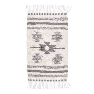 Badteppich Ethno Berber Baumwolle - Naturweiß - 70 x 160 cm