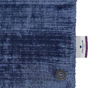 Laagpolig vloerkleed Shine viscose - Blauw - 50 x 80 cm