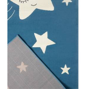 Kindervloerkleed Stardust polypropeen - Hemelsblauw - 120 x 170 cm