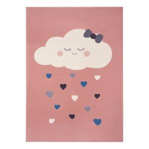 Kindervloerkleed Lovely Sky polypropeen - Roze - 140 x 170 cm