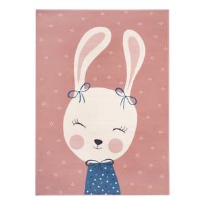 Kindervloerkleed Bunny Polly polypropeen - Roze - 120 x 170 cm