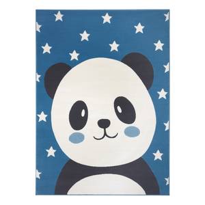 Kindervloerkleed Panda Pepples polypropeen - Hemelsblauw - 80 x 150 cm