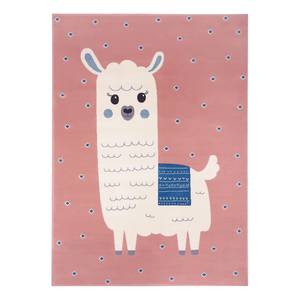 Kindervloerkleed Lama Monty polypropeen - Roze - 80 x 150 cm